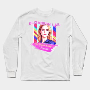 five nights at freddy's movie 2023 Elizabeth Lail as Vanessa graphic design Long Sleeve T-Shirt